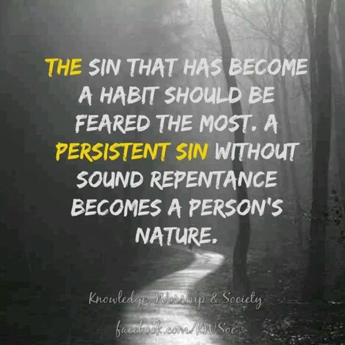Thought provoking quote about sins