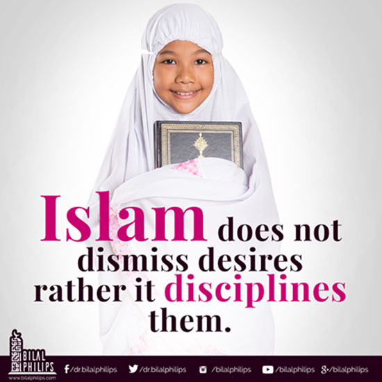 Islam disciplines desires