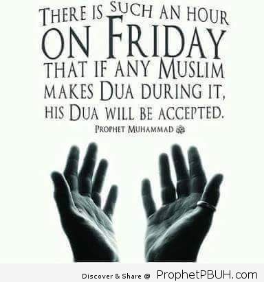 It was narrated from Abu Hurairah that_ The Messenger of Allah ﷺ said_ _On Friday there is an hour when if a Muslim slave asks Allah SWT for something at that time He will give it to him