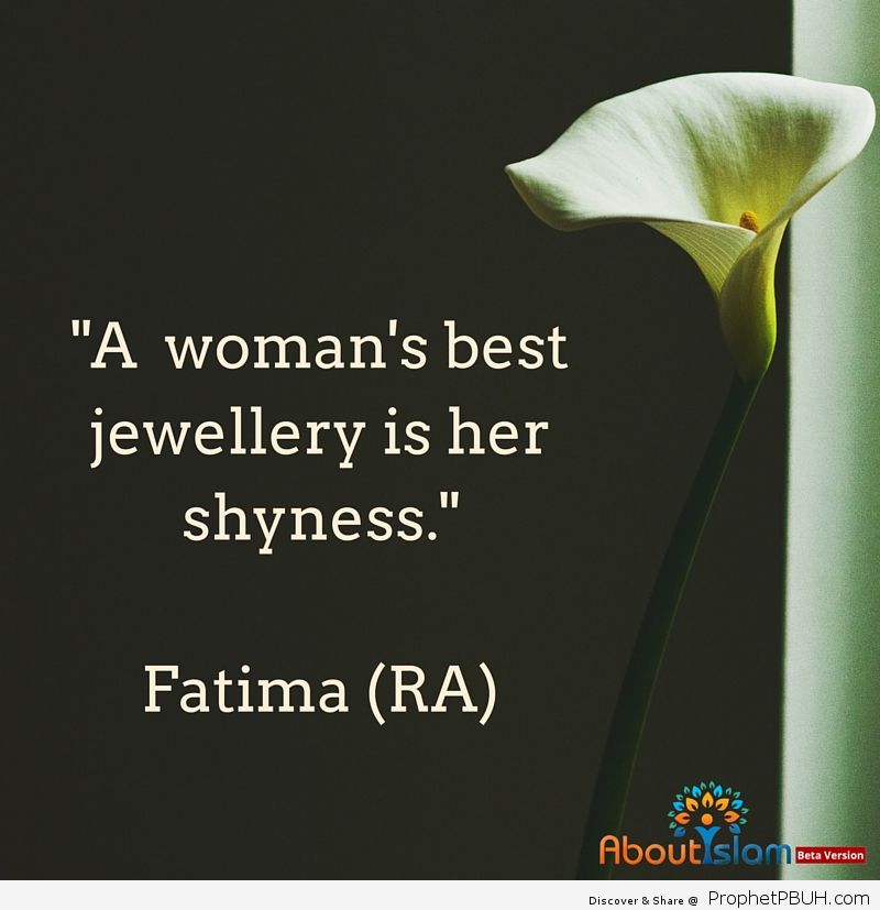 Shyness is a womans jewelry