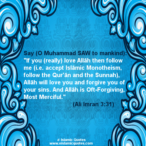 Ayat on Allah's Love Islamic Quotes