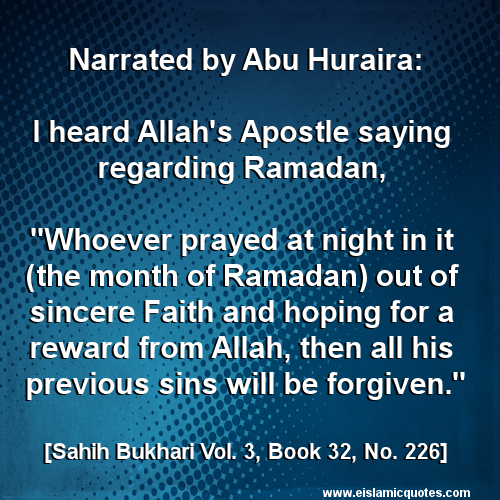 hadith on Ramadan