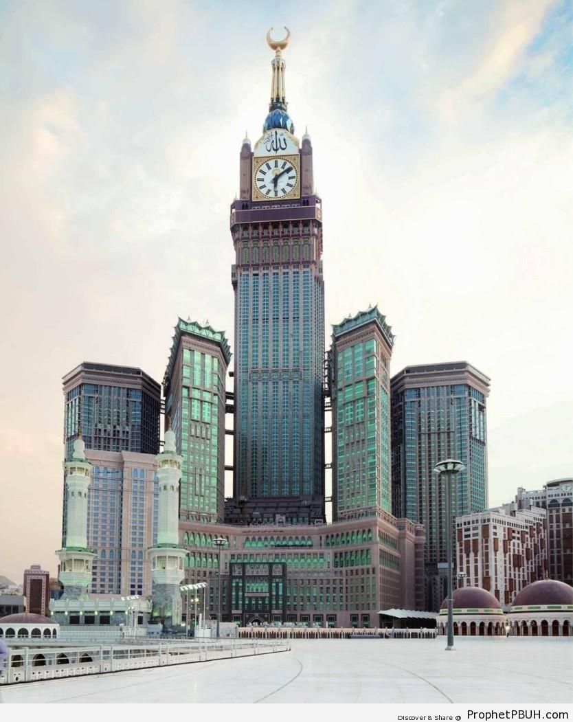 Abraj al-Bait Towers from al-Masjid al-Haram Rooftop - al-Masjid al-Haram in Makkah, Saudi Arabia -Picture