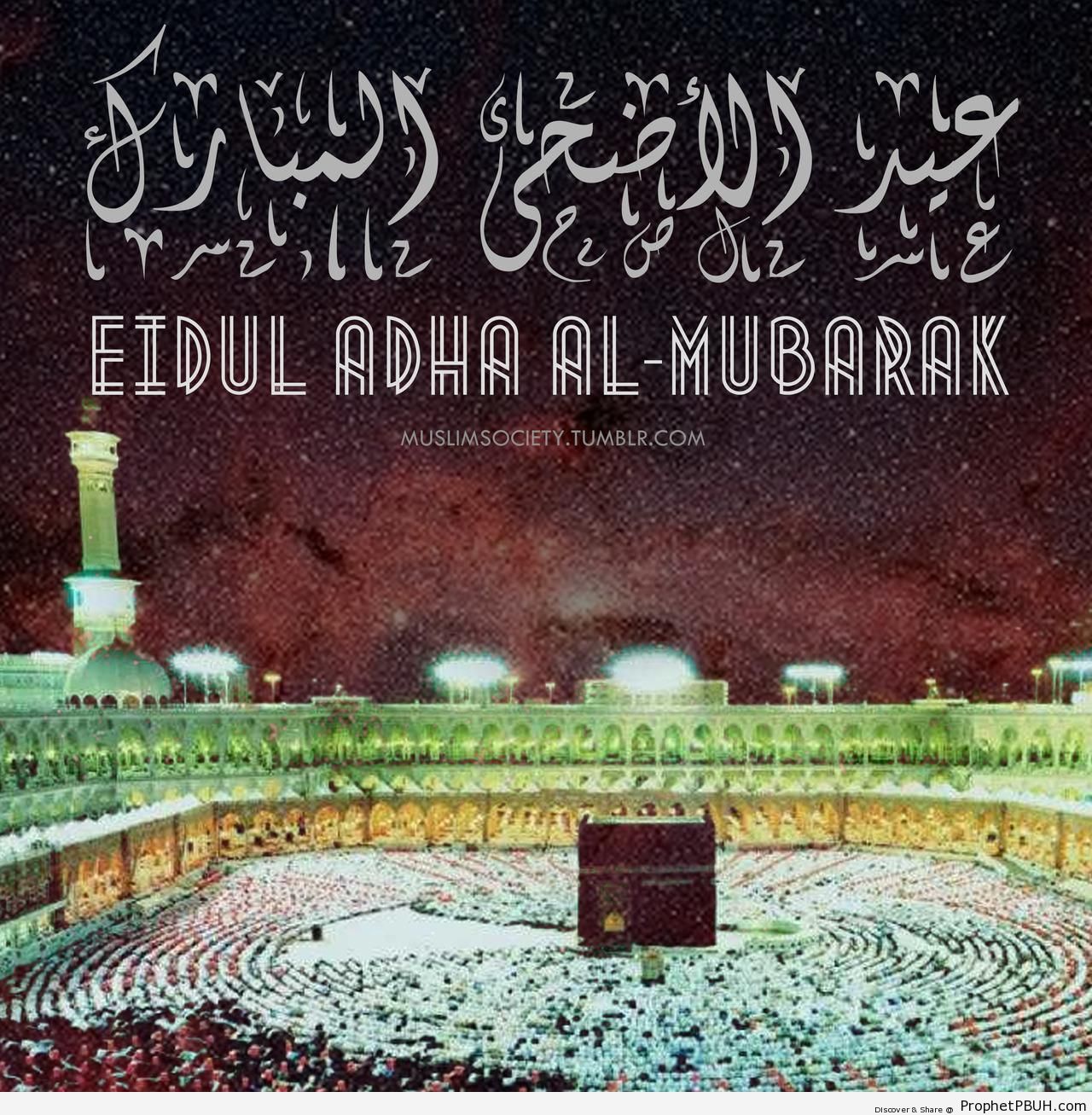 Blessed Eid al-Adha Calligraphy - Eid al-Adha Greetings and Wishes 