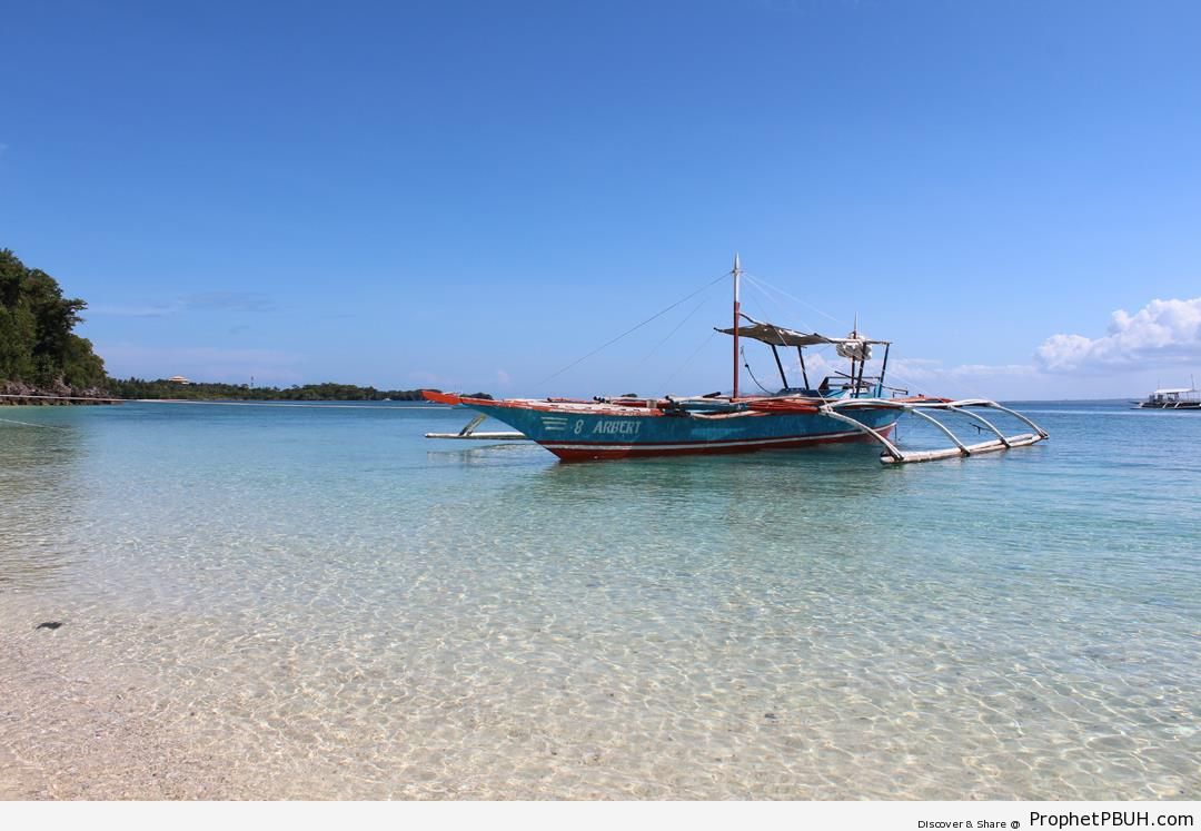 Boat on Shallow Water by Beach - Artist- Cloud -