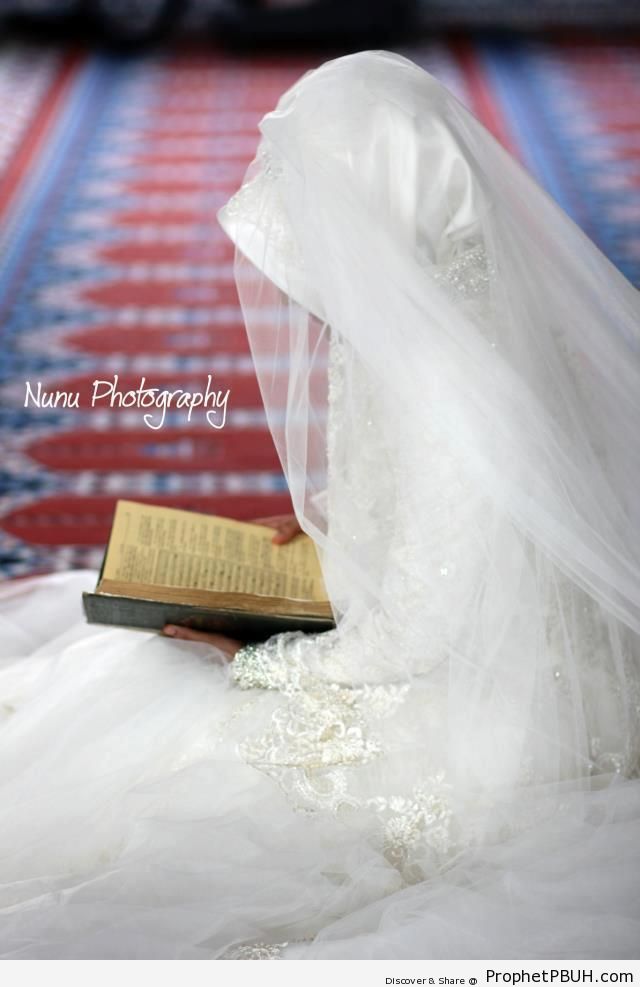 Bride Reading Quran - Muslimah Photos (Girls and Women & Hijab Photos)