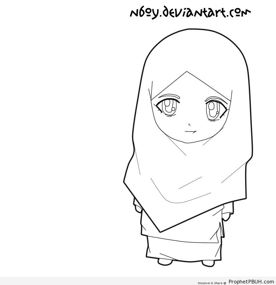 Chibi Hijabi - Chibi Drawings (Cute Muslim Characters) 