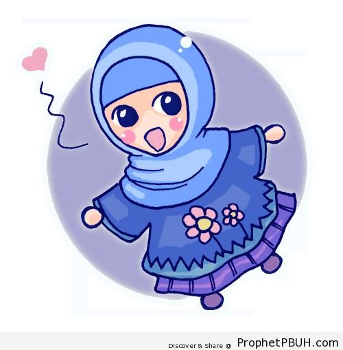 Chibi Hijabi Little Girl - Chibi Drawings (Cute Muslim Characters)