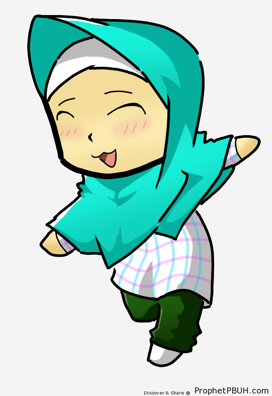 Chibi Muslimah - Chibi Drawings (Cute Muslim Characters)