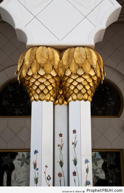 Columns at Sheikh Zayed Grand Mosque, Abu Dhabi - Abu Dhabi, United Arab Emirates