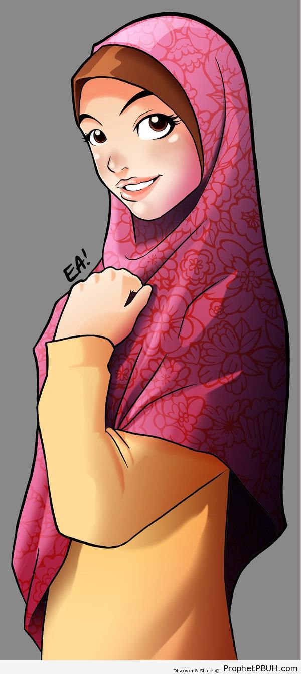 Confident Muslimah - Drawings