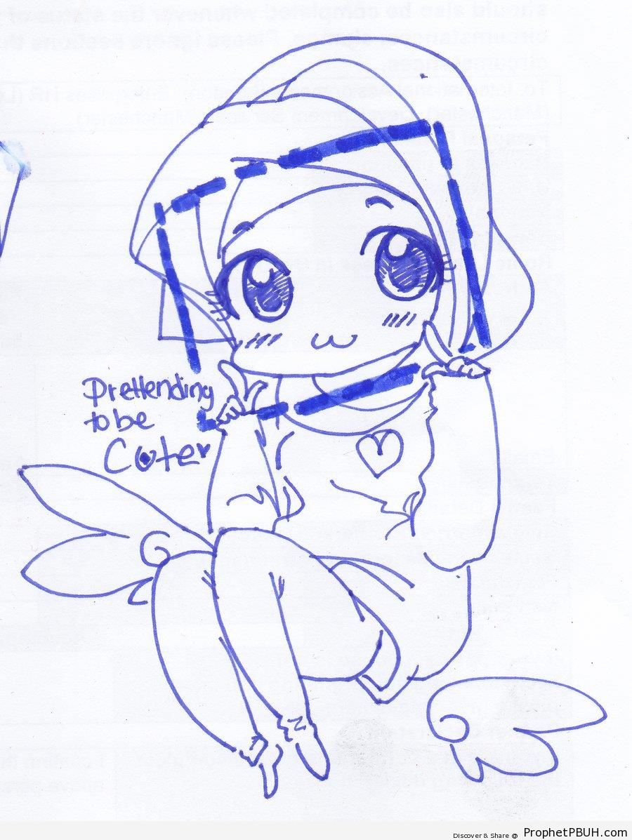 Cute Little Girl Drawing - Drawings 