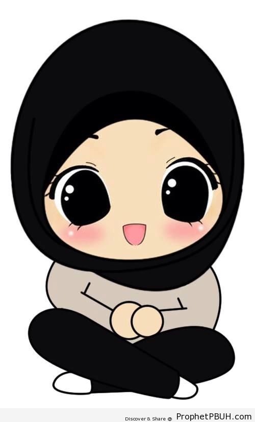 Cute Muslimah Drawing - Chibi Drawings (Cute Muslim Characters)