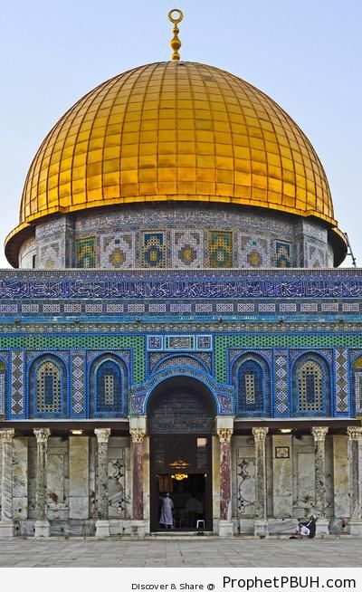 Dome of the Rock Front Detail Shot - Al-Quds (Jerusalem), Palestine