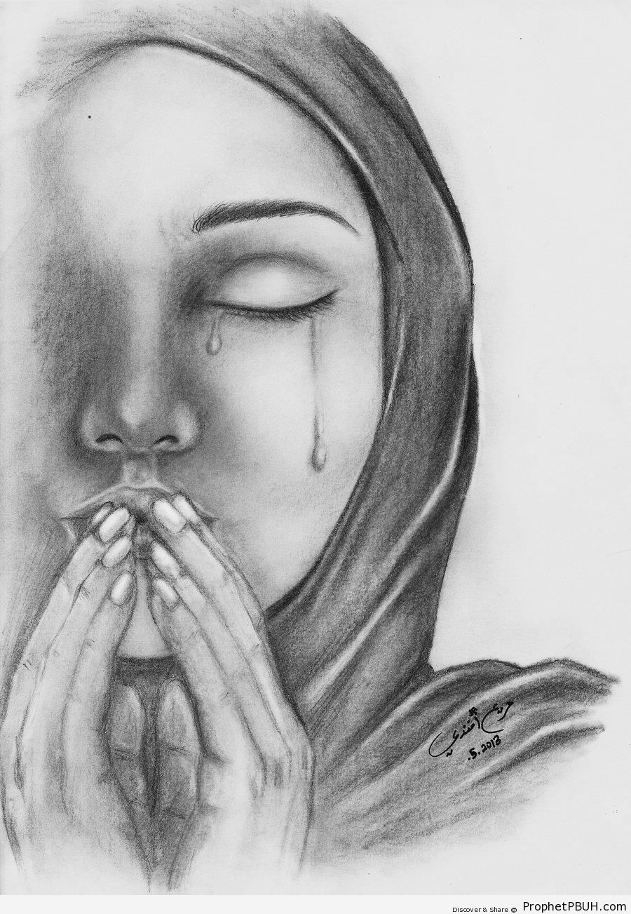 Dua and Tears - Drawings -Pictures