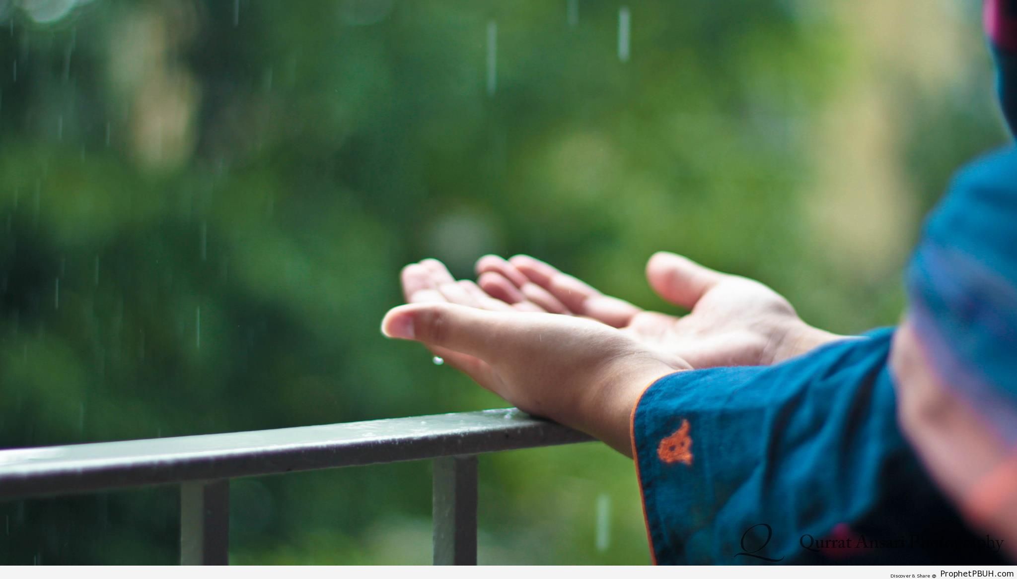 Dua in the Rain - Photos of Hands -Pictures
