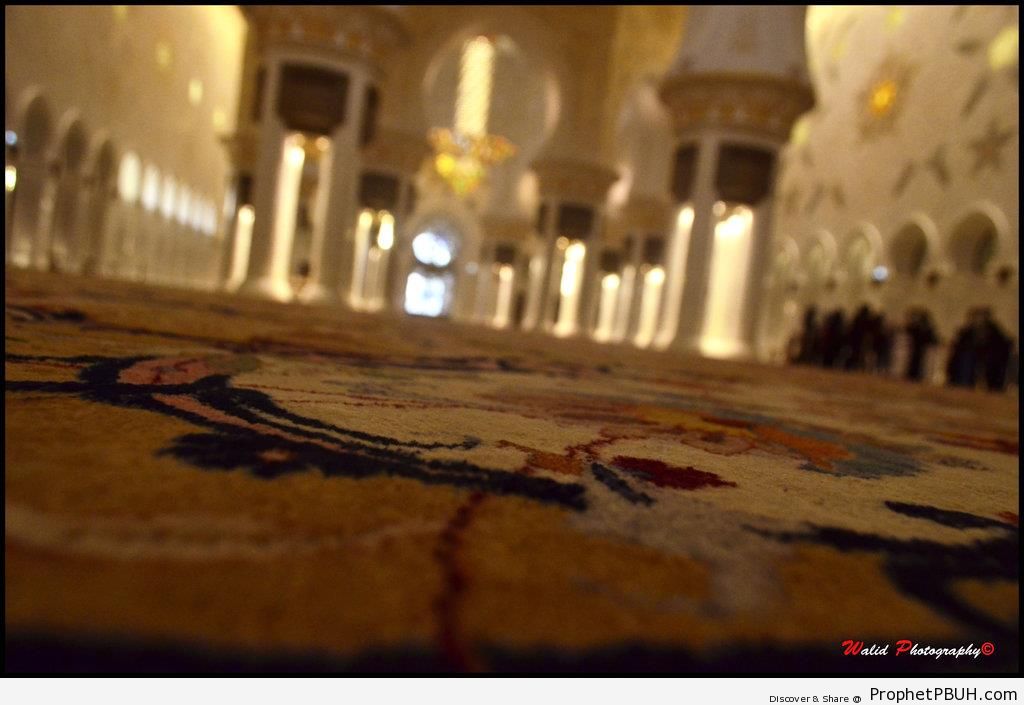 Floor Carpet at Sheikh Zayed Grand Mosqu, Abu Dhabi - Abu Dhabi, United Arab Emirates 