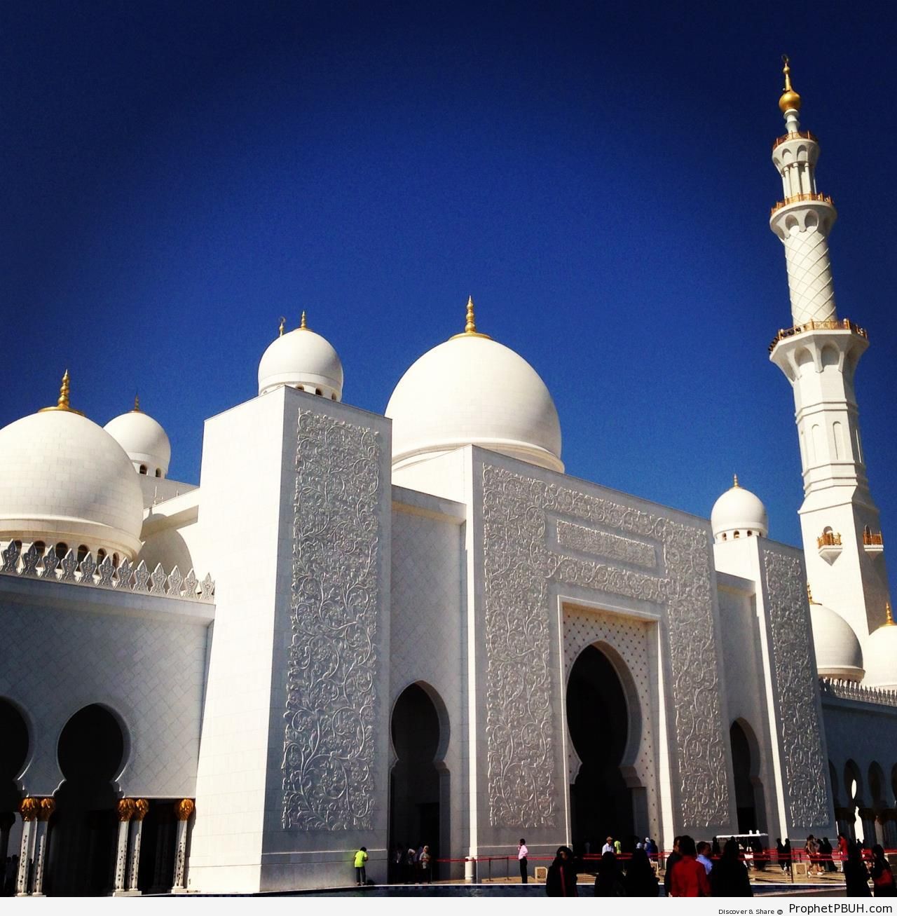 Frontal Decorations Detail, Sheikh Zayed Grand Mosque (Abu Dhabi) - Abu Dhabi, United Arab Emirates -Picture