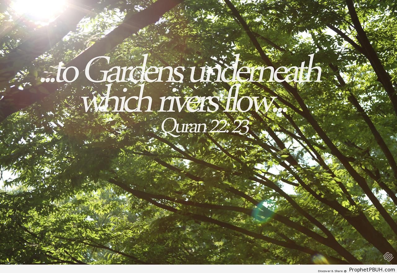 Gardens - Islamic Quotes 
