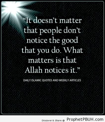 Good deeds - Islamic Quotes
