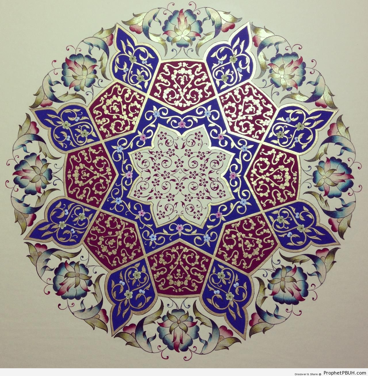 High Resolution Islamic Decoration - Zakhrafah-Arabesque (Islamic Artistic Decoration) 