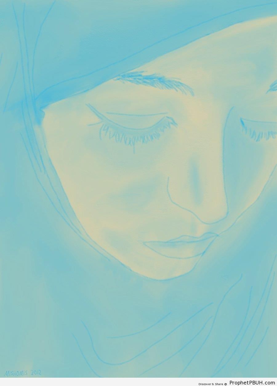 Hijab Sketch - Drawings 