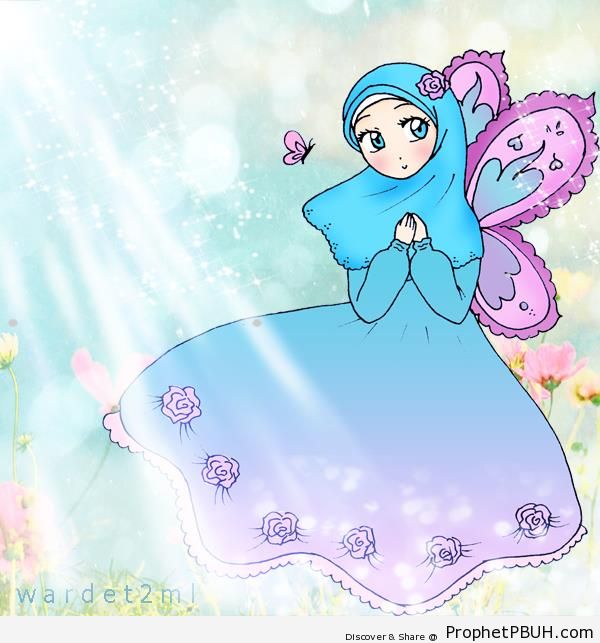 Hijabi Butterfly - Drawings