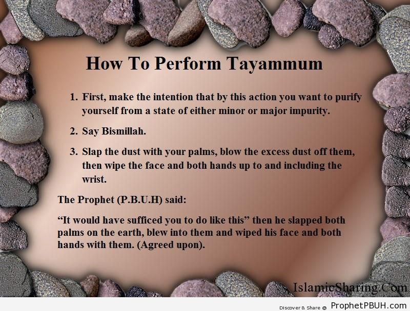 How To Perform Tayammum