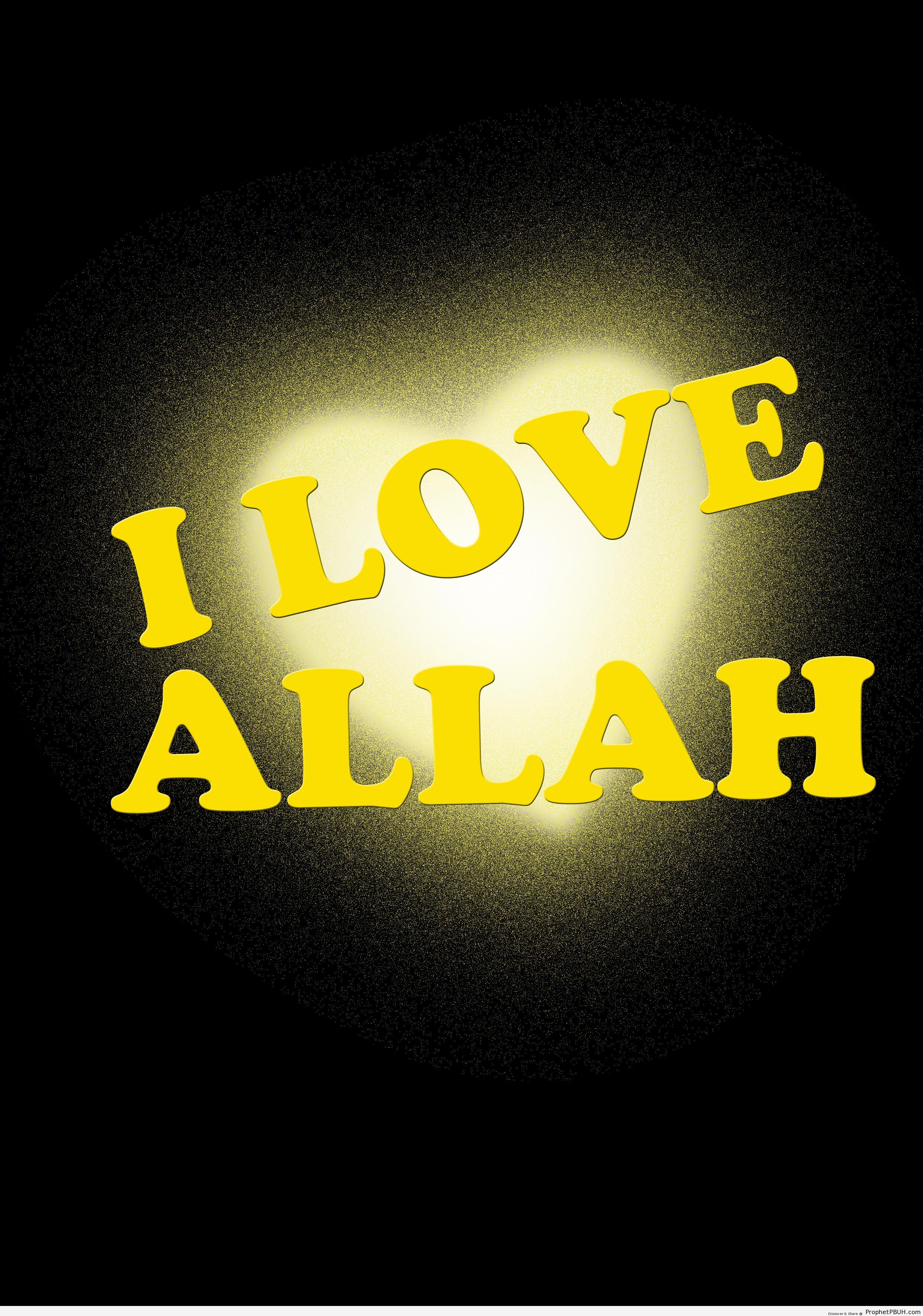 I Love Allah Poster - -I Love Allah- Posters -