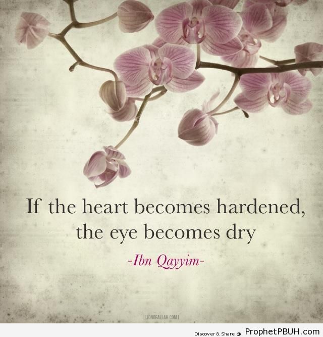 Ibn al-Qayyim Quote on Hard Hearts - Ibn Qayyim Al-Jawziyyah Quotes
