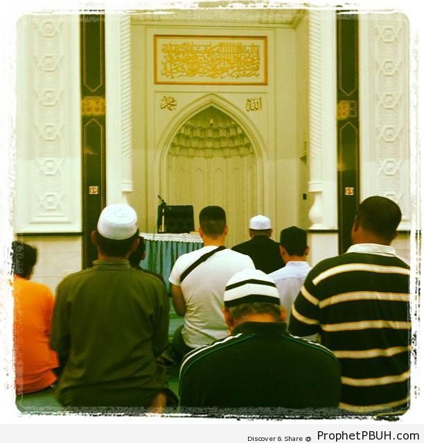Inside Kuala Lumpur-s KLCC Mosque - As Syakirin Mosque (Masjid As Syakirin or KLCC Mosque) in Kuala Lumpur, Malaysia