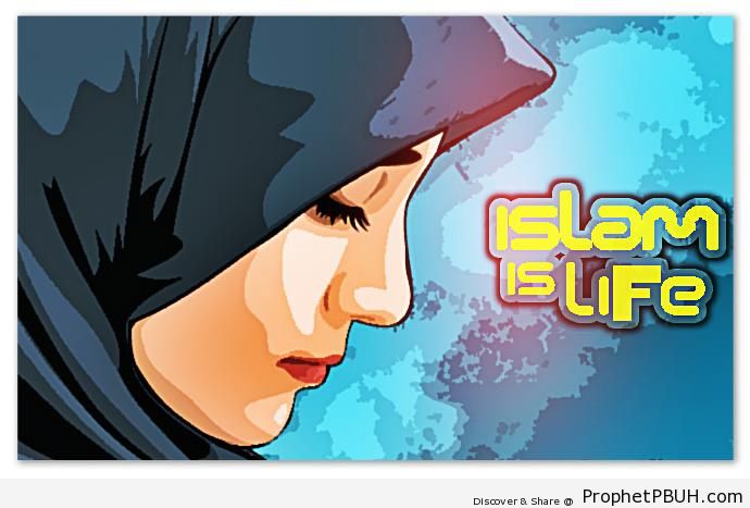 Islam is Life Poster - Drawings 