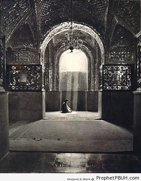 Lone Muslim Man Praying - Historic Photos
