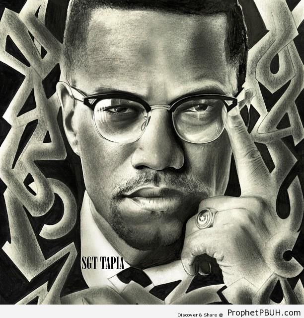 Malcolm X Poster - Drawings