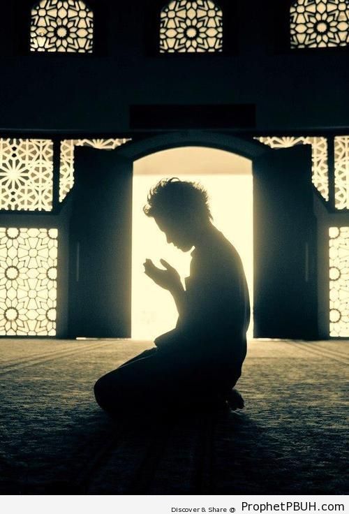 Man in Supplication - Islamic Architecture