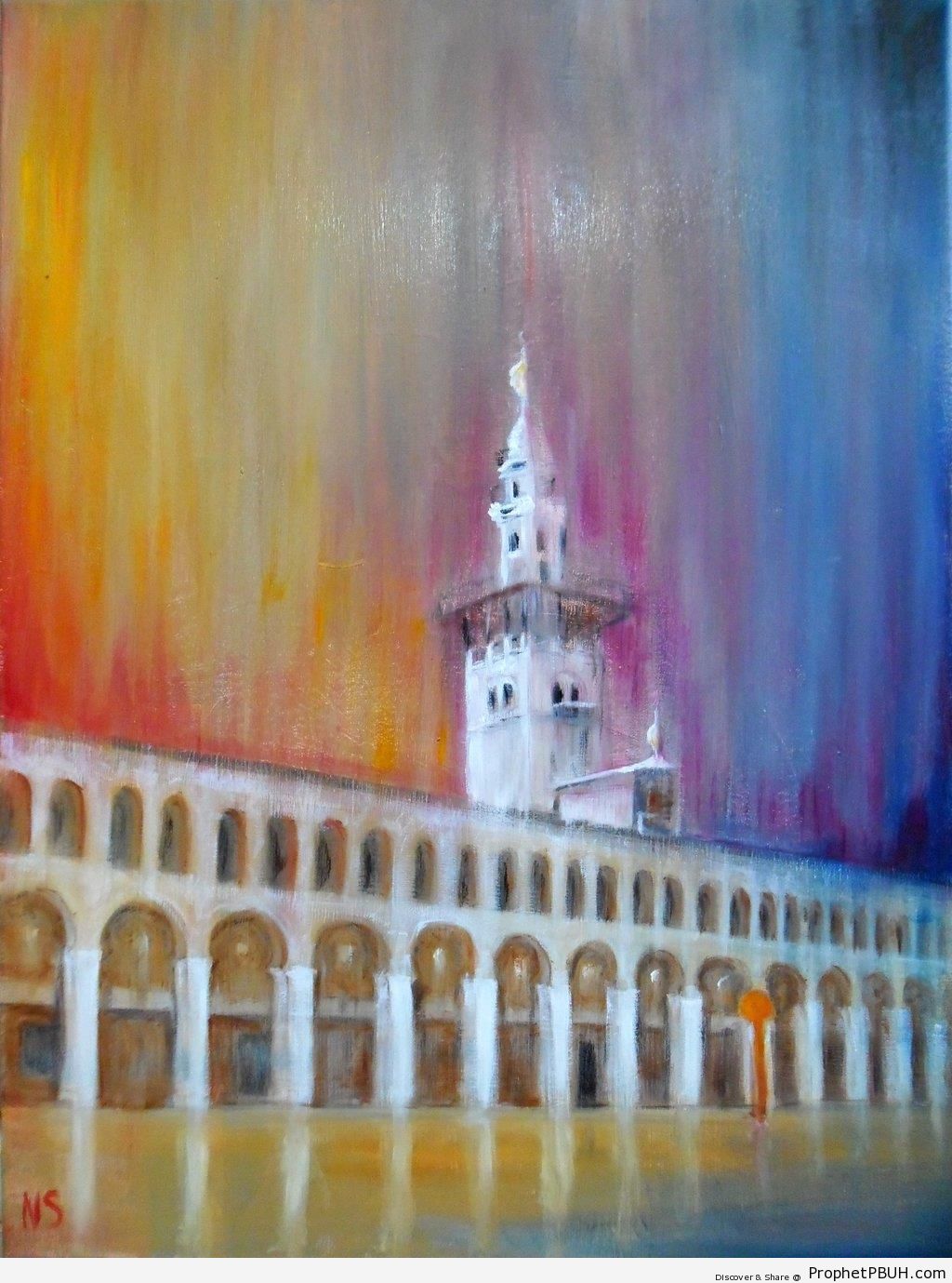 Minaret Painting - Islamic Paintings 