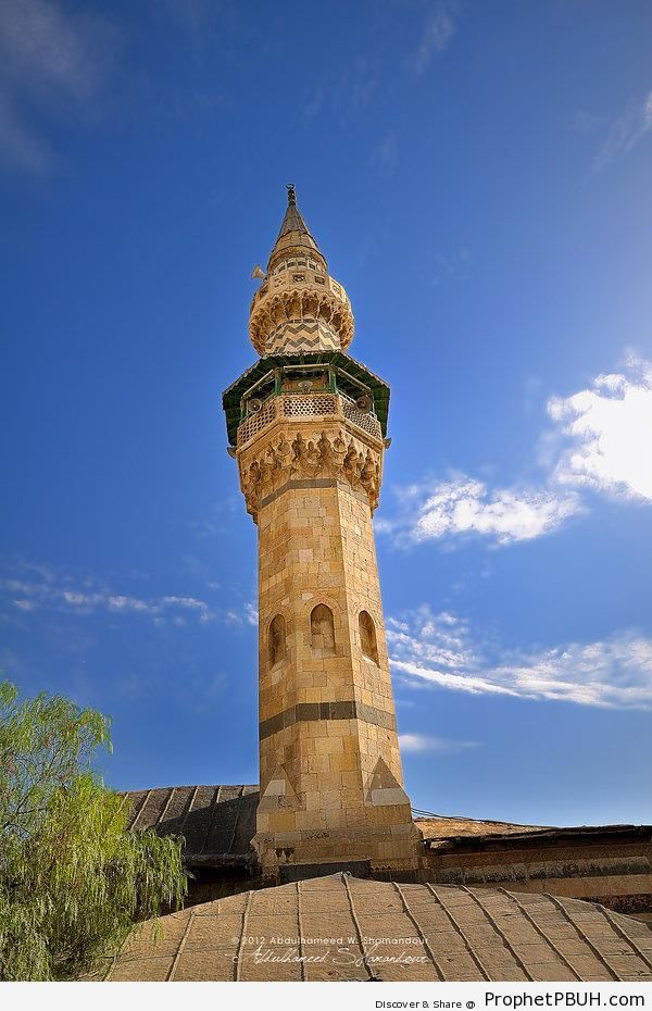 Minaret of Ibn Arabi Mosque in Damascus, Syria - Damascus, Syria