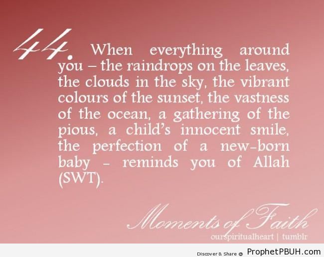 Moments of Faith - Islamic Quotes