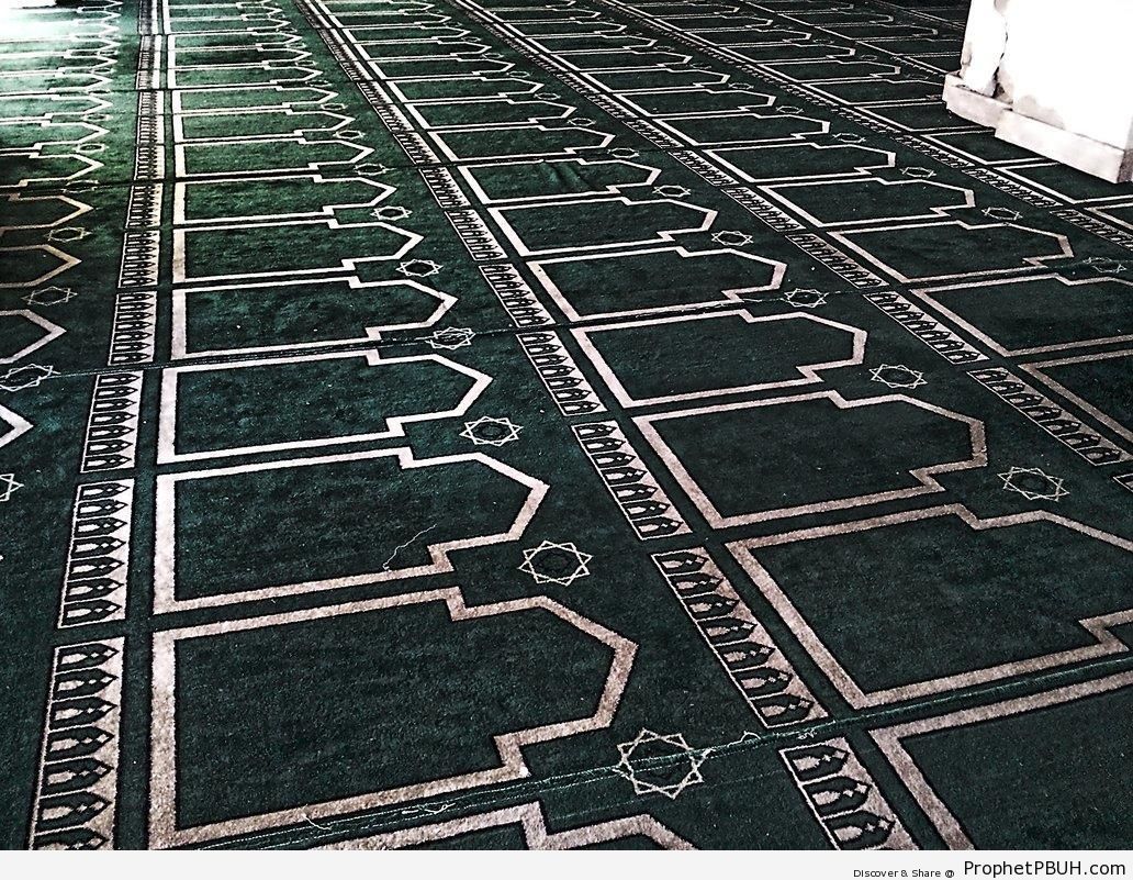 Mosque Prayer Hall Floor - Islamic Architecture -Picture