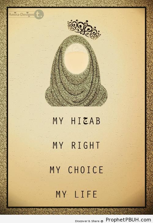 My Hijab â™¥ My Right â™¥ My Choice â™¥ My Life - Drawings