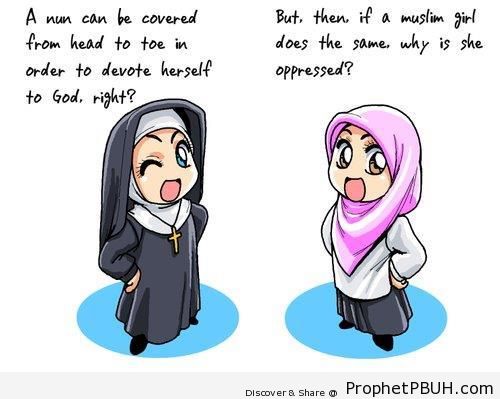 Nuns and Hijab - Islamic Quotes About Double Standards