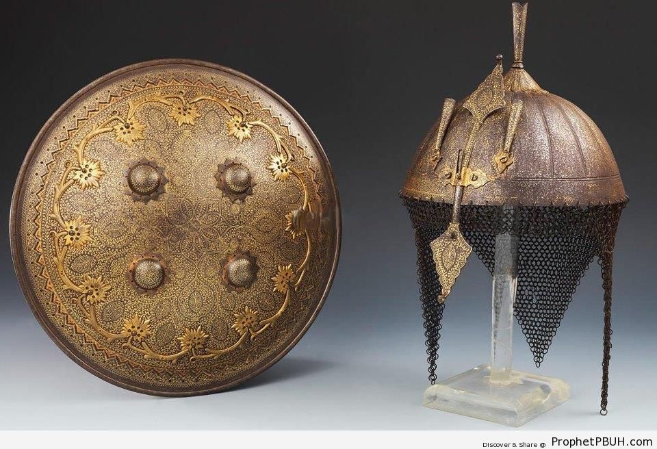 Ottoman Shield and Helmet - Ottoman Art 