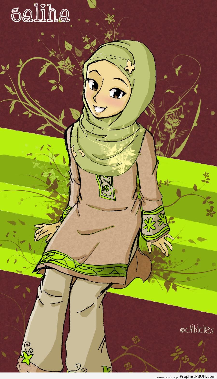 Pretty in Hijab - Drawings 