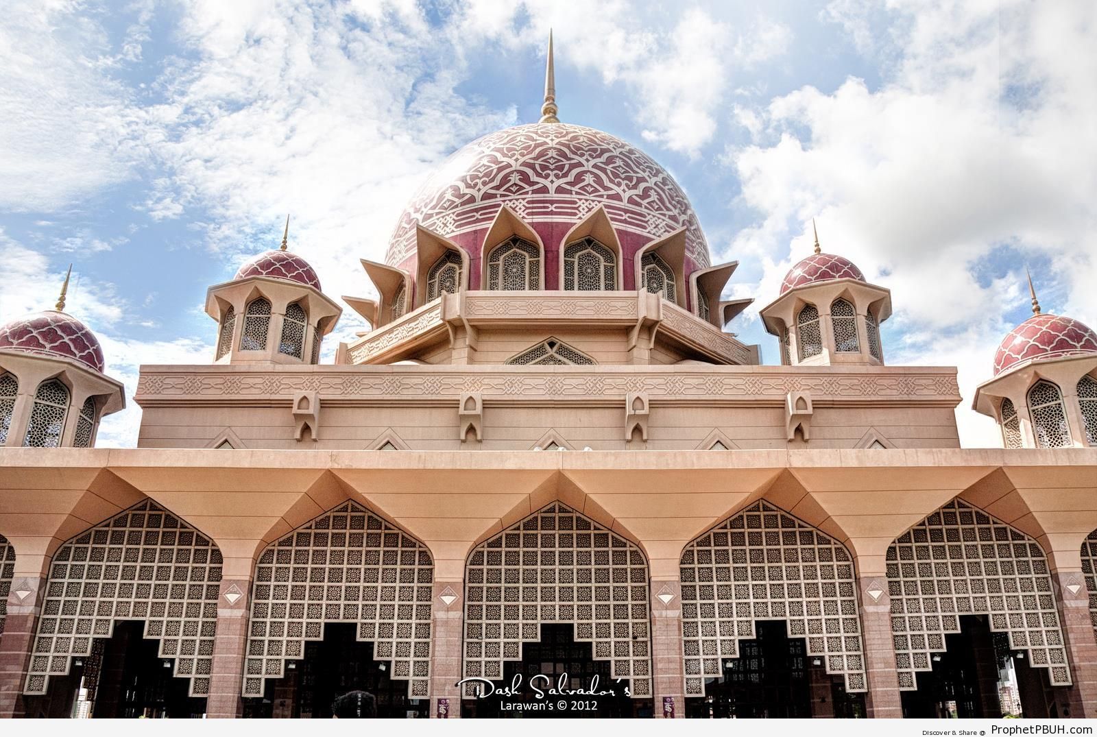 Putra Mosque Front (Putrajaya, Malaysia) - Islamic Architecture -Picture