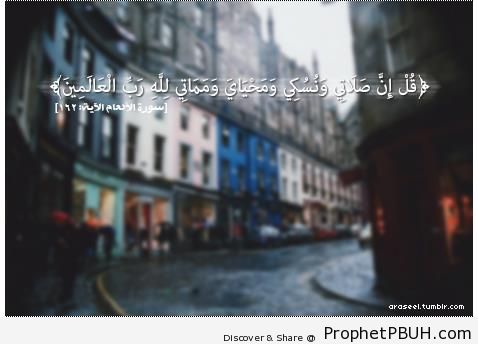 Quran 6-162 - Islamic Quotes