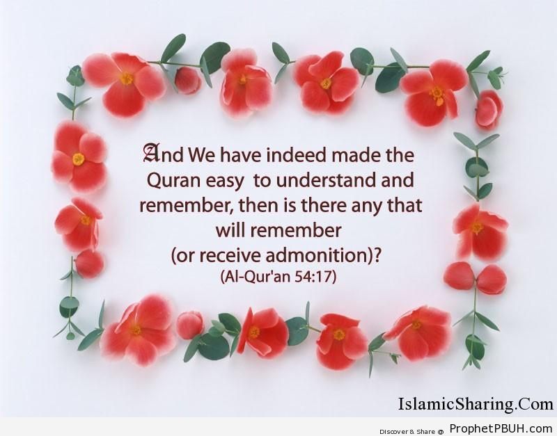 Quran Chapter 54 Verse 17