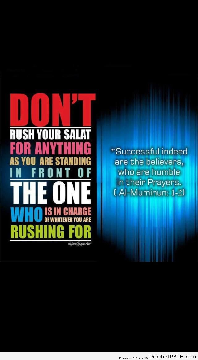 Salah Poster - Islamic Quotes