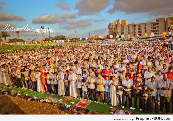 Salat Eid al-Fitr 1433 (2012) at Alexandria University, Alexandria, Egypt - Photos -