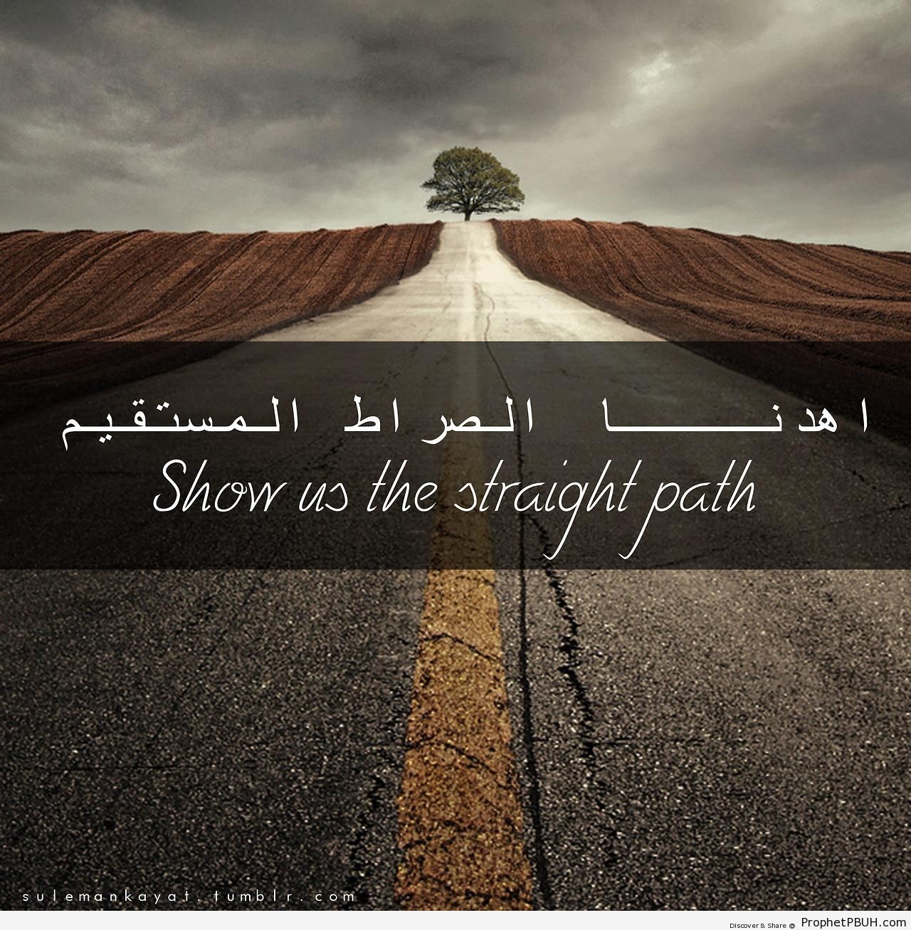 Show Us the Straight Path (Quran-Surat al-Fatihah) -