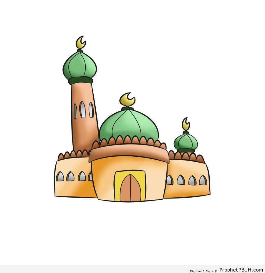 Simple Mosque Drawing - Drawings 